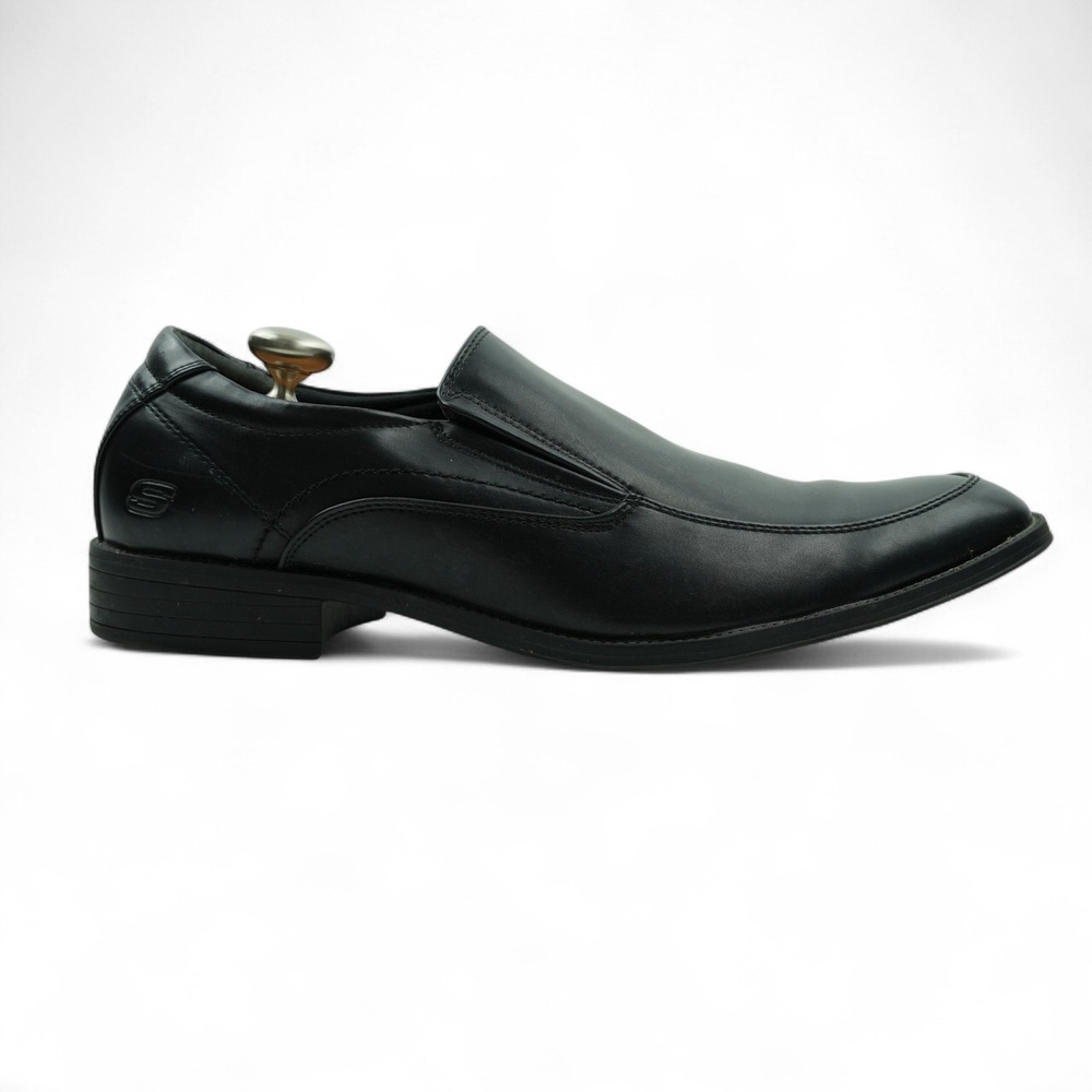 Skechers Shoes Mens 13 Black Larken‎ Avendo Slip On Dress Loafers 66434 Classic